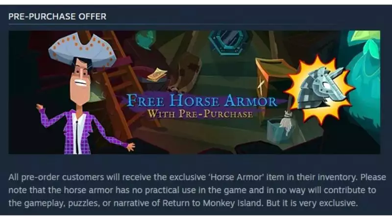 Horse Armor Return To Monkey Island