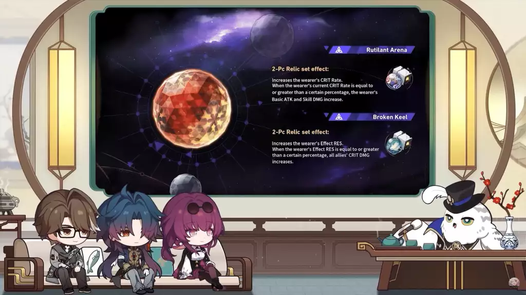 New Planar Ornaments from Simulated Universe In Honkai: Star Rail 1.2 update. (Picture: HoYoverse)