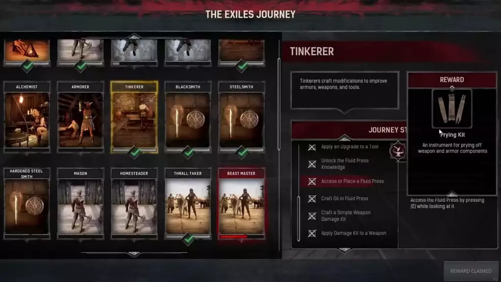 conan exiles tools guide how to craft tool upgrade kit journey path tinkerer