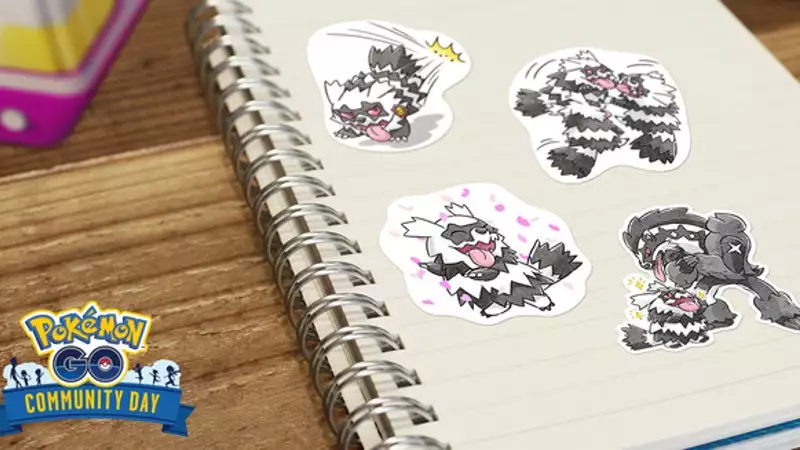 pokemon go field notes special research Zigzagoon Stickers