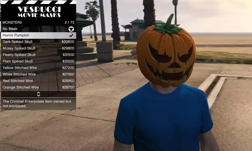 gta online how to unlock horror pumpkin mask halloween 2022 jack o lanterns
