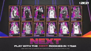 NBA 2K21 MyTeam: Limited Edition NEXT packs and boxes