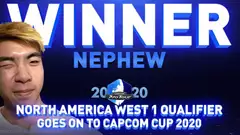 Nephew earns his Capcom Cup spot by pulling an upset at the North America West qualifiers