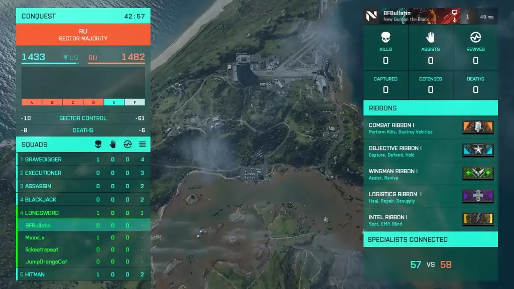 Battlefield 2042 replaces scoreboard with an overview screen