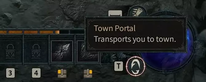 diablo 4 town portal TP use unlock missing pieces quest closes leaving town