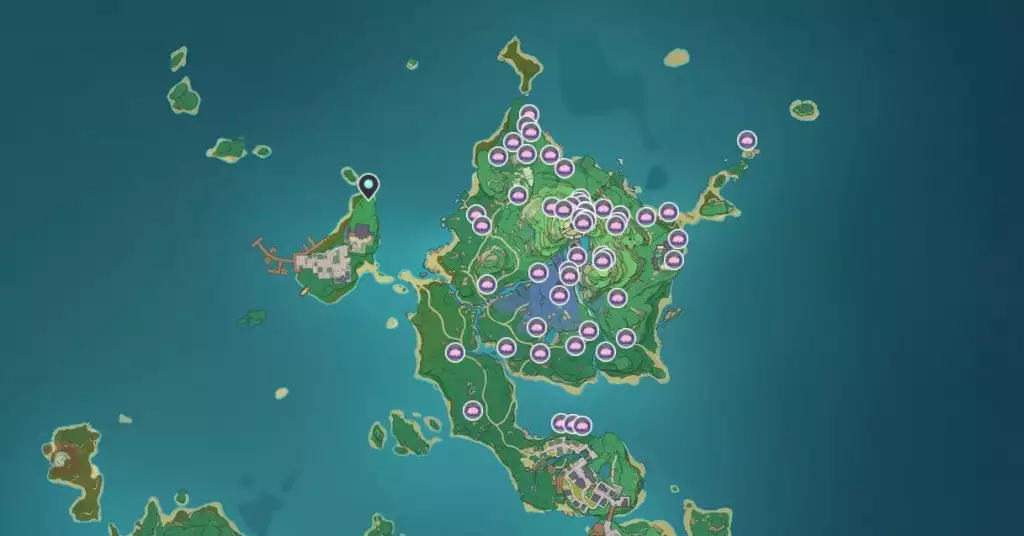 Sakura Bloom locations in Genshin IMpact