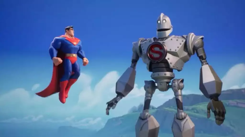 MultiVersus Superman and Iron Giant characters