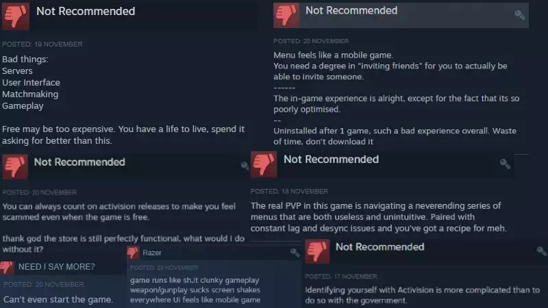 some reviews call of duty warzone steam