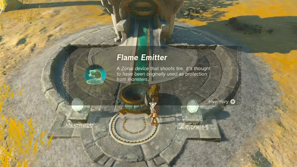 the legend of zelda tears of the kingdom features guide zonai devices how to use flame emitter