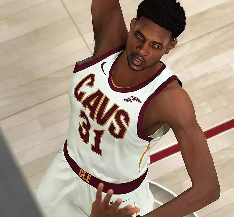 Evan Mobley Dunking in NBA 2K22