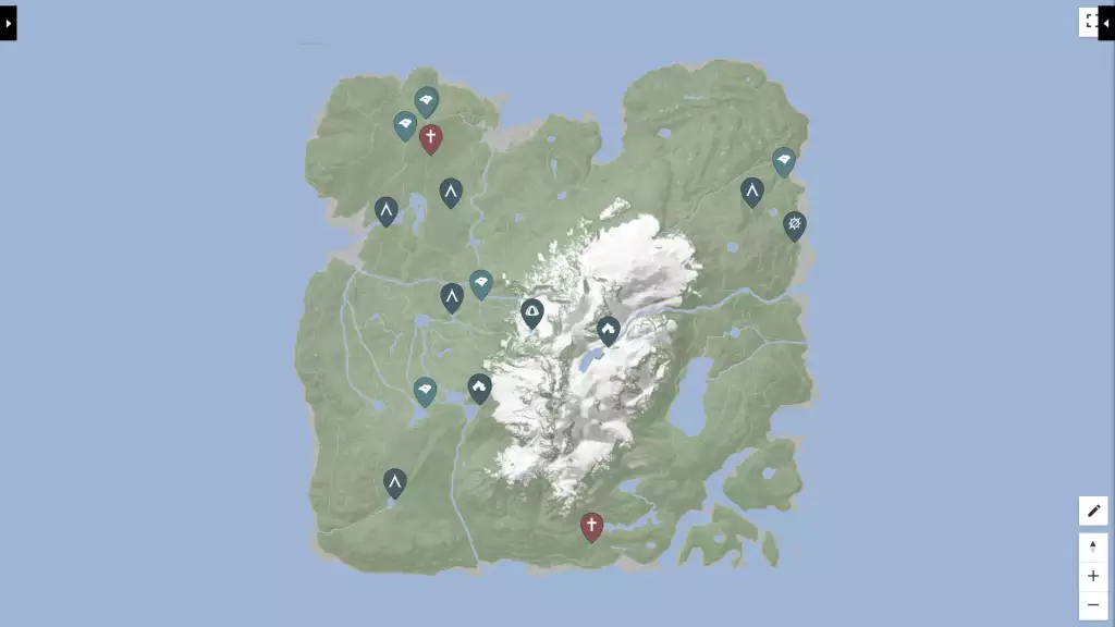 Cloth locations in Sons of the Forest. 