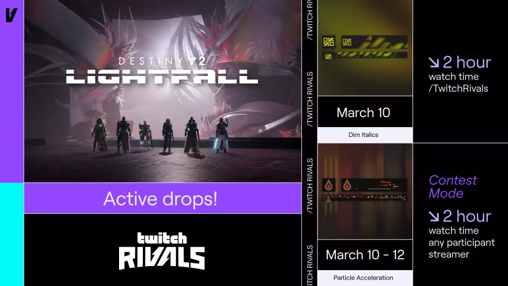 Destiny 2 Lightfall Root of Nightmares Raid Twitch Drops. (Picture: Bungie/Twitch Rivals)