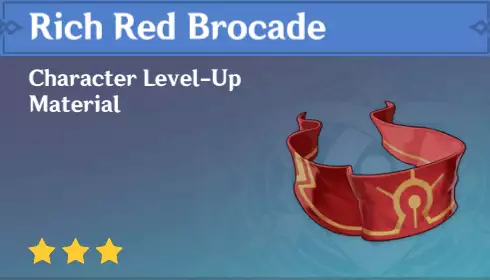 Rich Red Brocade Levelling Usage