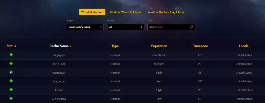 WoW Dragonflight servers down how to check status world of warcraft europe US