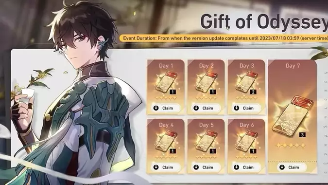 Honkai Star Rail Gift of Odyssey: Get 10 Pulls For Free