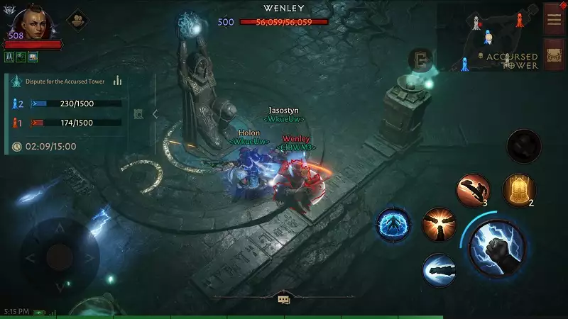 Diablo Immortal cursed items how to get drops effects powers increase negative positive effect accursed tower event