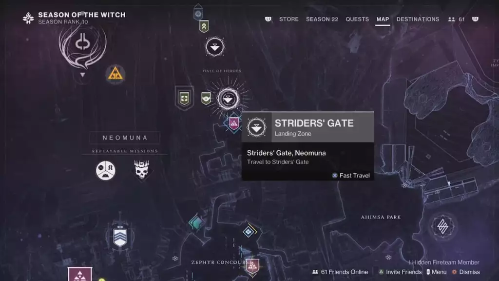 Unveiled quest location in Destiny 2