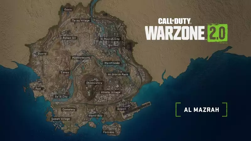 Warzone 2 POI locations all Mazrah