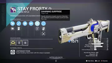 How To Get Stay Frosty Pulse Rifle In Destiny 2
