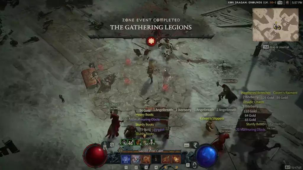 gathering legions event diablo 4 rewards