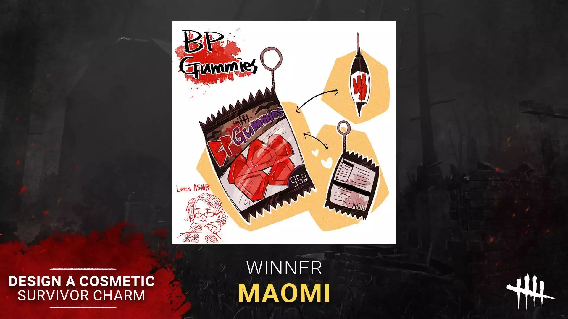 The winning survivor charm cosmetic in 2022