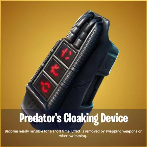 Predator's Cloaking Device fortnite mythic item how to get