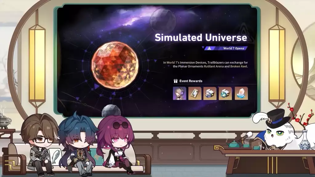 Simulated Universe World 7 will open in Honkai: Star Rail 1.2 update. 