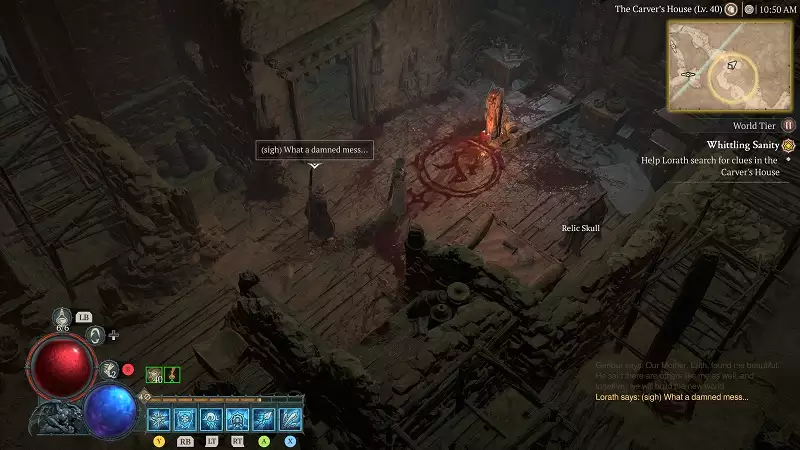 Diablo 4 whittling sanity quest guide find clues lorath genbar mohman demon boss fight