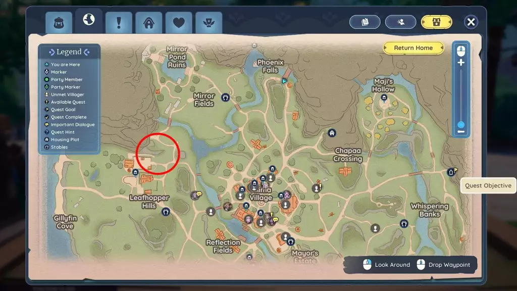 palia quests guide catch a flothinger quest objectives map location daiya farm lefhopper hills