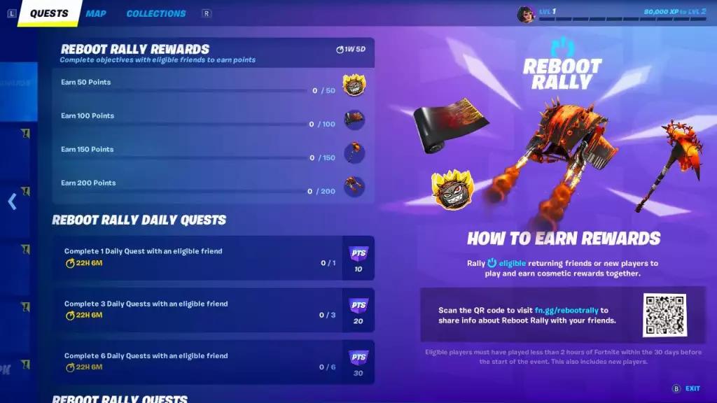 fortnite reboot rally quests