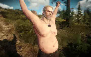 Play as fat Geralt with "Dad Bod" mod for The Witcher 3